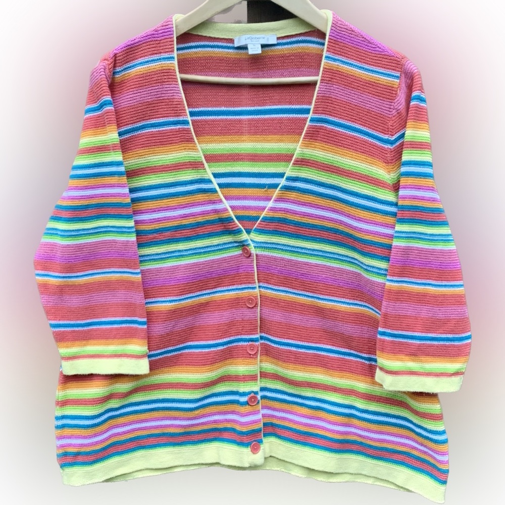 Colorful Striped Cardigan